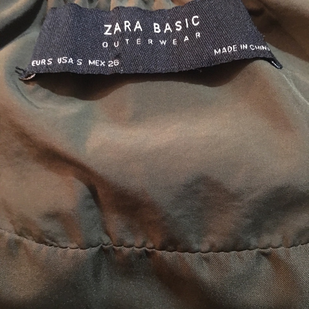 Zara Basic Army Windbreaker - image 8